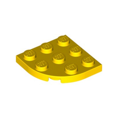 LEGO 6167389 PLATE 3X3, 1/4 CIRCLE - JAUNE