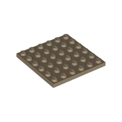 LEGO 4530712  PLATE 6X6 - SAND YELLOW