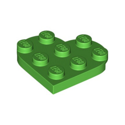 LEGO 6294357 COEUR 3X3 - BRIGHT GREEN