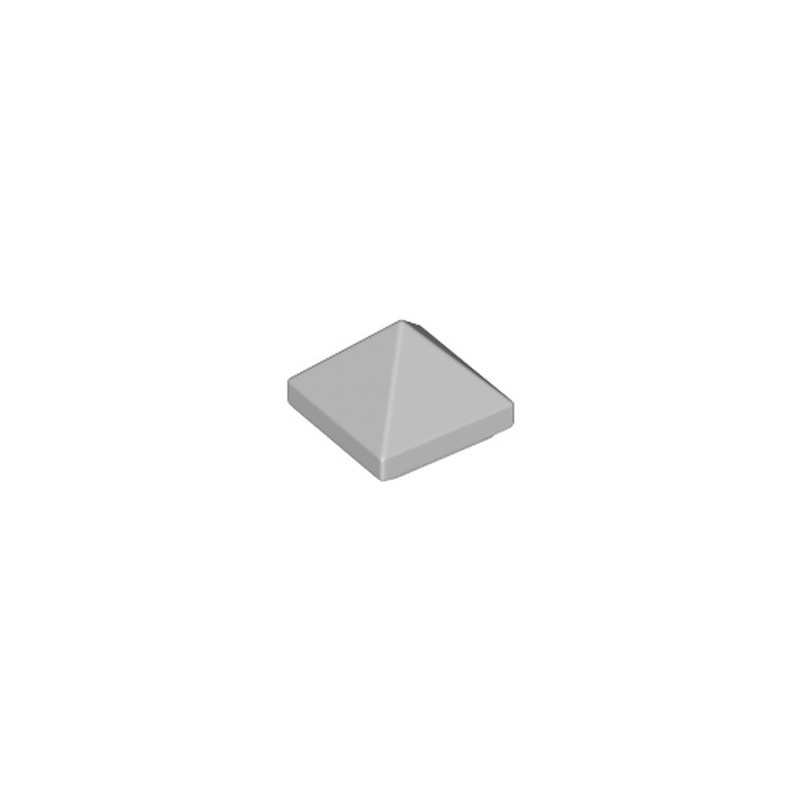 LEGO 6258381 TUILE PYRAMIDE 1X1X2/3  - MEDIUM STONE GREY