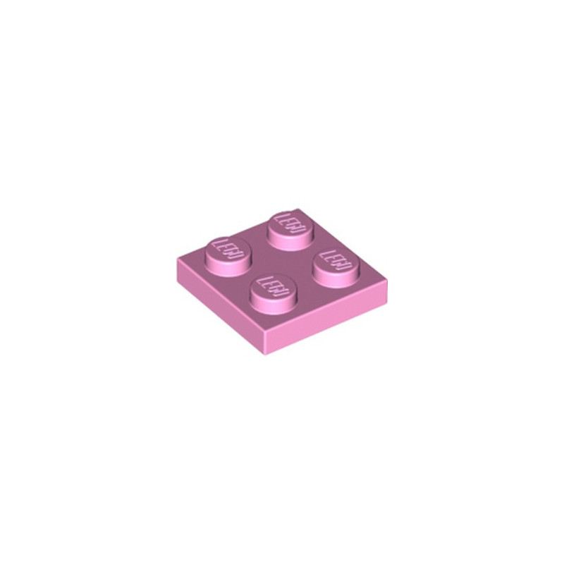 LEGO 6096589 PLATE 2X2 - ROSE CLAIR