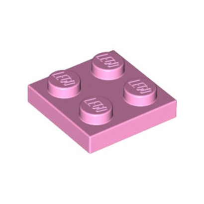LEGO 6096589 PLATE 2X2 - ROSE CLAIR