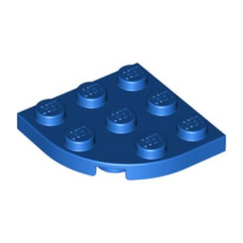 LEGO 6288176 PLATE 3X3, 1/4 CIRCLE - BLEU