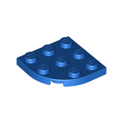 LEGO 6288176 PLATE 3X3, 1/4 CIRCLE - BLEU