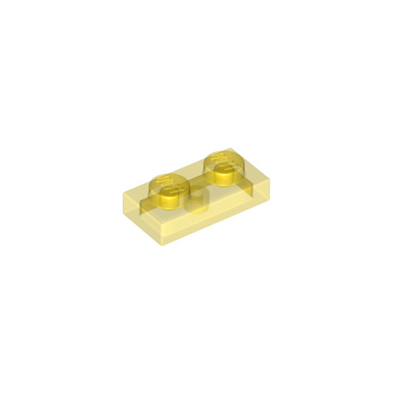 LEGO 6240211 PLATE 1X2 - JAUNE TRANSPARENT