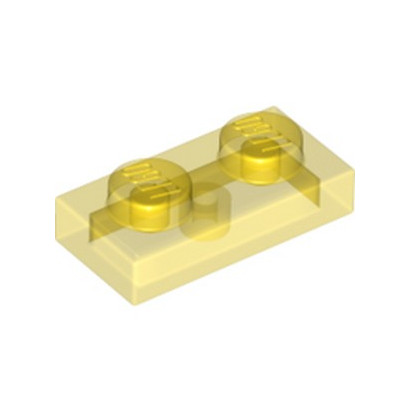 LEGO 6240211 PLATE 1X2 - TRANSPARENT YELLOW