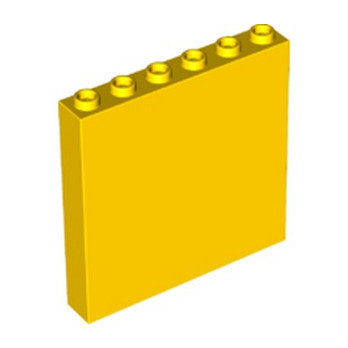 LEGO 6288414 WALL ELEMENT 1X6X5 - YELLOW