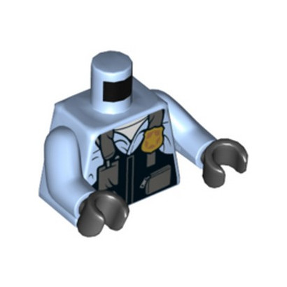 LEGO 6252270 COP TORSO - LIGHT ROYAL BLUE