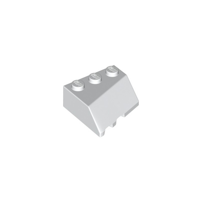 LEGO 6254602 RIGHT ROOF TILE 3X3, DEG. 45/18/45 - BLANC