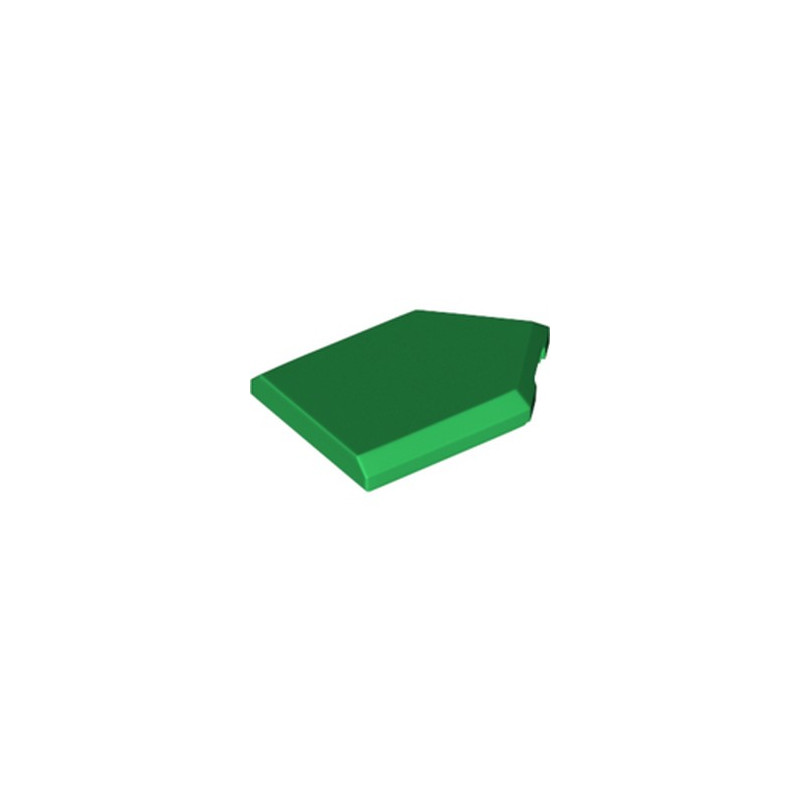 LEGO 6290600 TILE 2X3 W/ANGLE  - DARK GREEN