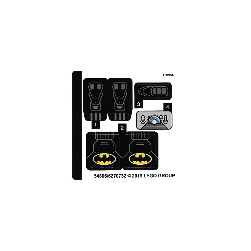 Stickers / Autocollant Lego  Marvel Super Heroes - 76118