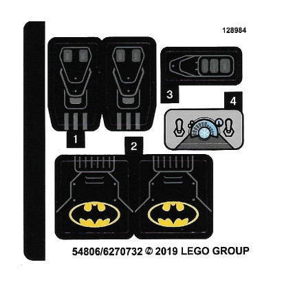 Stickers / Autocollant Lego  Marvel Super Heroes - 76118