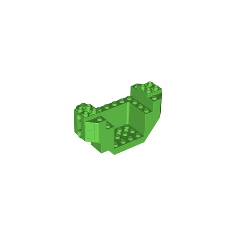 LEGO 6295118 PLANE BOTTOM 4X12X4, W/ 4.85 HOLE  - BRIGHT GREEN