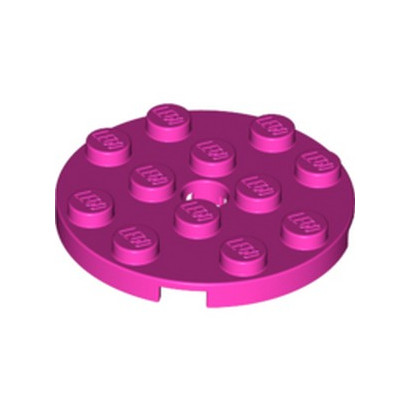 LEGO 6133808 PLATE ROND 4X4 - ROSE