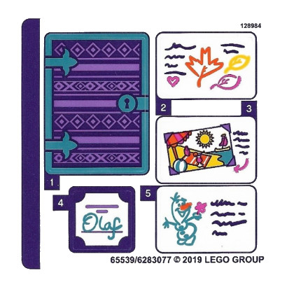 Stickers / Autocollant Lego  Disney - 41169