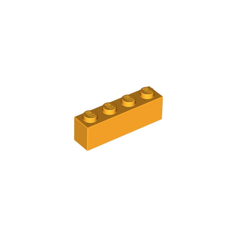 LEGO 6003004 BRICK 1X4 - FLAME YELLOWISH ORANGE