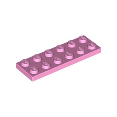 LEGO 4625633 PLATE 2X6 - ROSE CLAIR