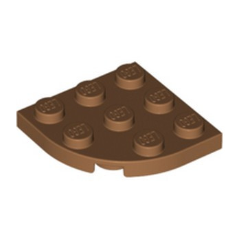 LEGO 6252194 PLATE 3X3, 1/4 CIRCLE - MEDIUM NOUGAT