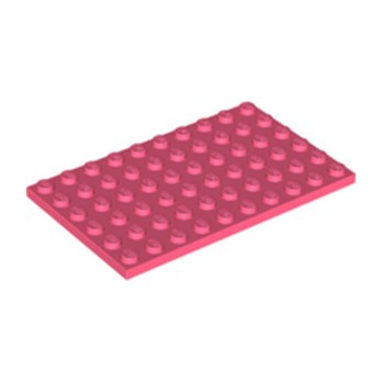 LEGO 6300587 PLATE 6X10 - CORAL