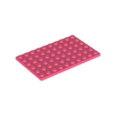 LEGO 6300587 PLATE 6X10 - CORAL