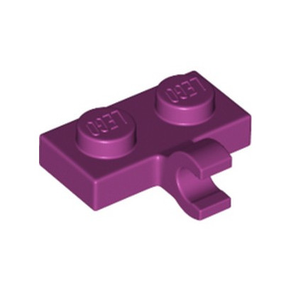 LEGO 6135604 PLATE 1X2 W. 1 HORIZONTAL SNAP - MAGENTA