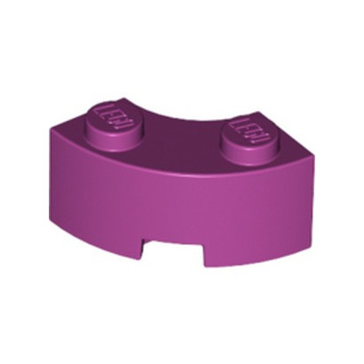 LEGO 6192035 BRIQUE 2X2W.INSIDE AND OUTS.BOW - MAGENTA