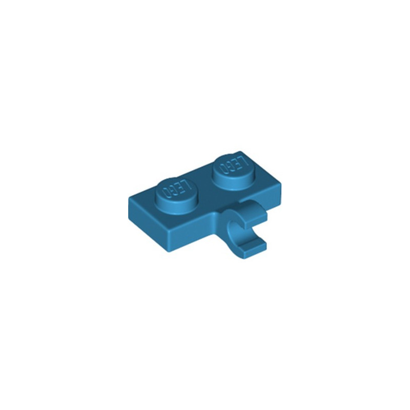 LEGO 6151674 PLATE 1X2 W. 1 HORIZONTAL SNAP - DARK AZUR