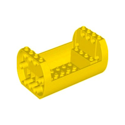 LEGO 6308422 SHELL 6X10X4 1/3, OUTSIDE BOW - JAUNE