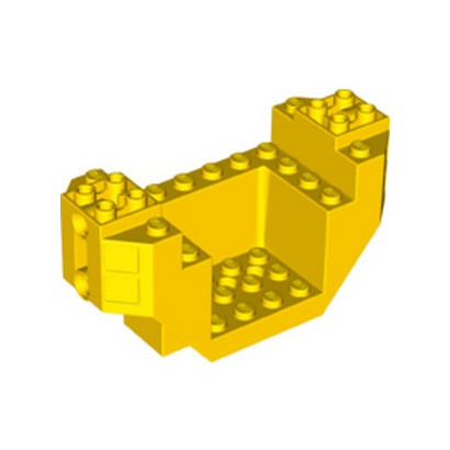 LEGO 6299783 PLANE BOTTOM 4X12X4, W/ 4.85 HOLE  - JAUNE