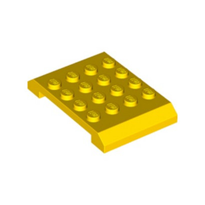 LEGO 6306027 SHELL, 4X6X2/3  - JAUNE
