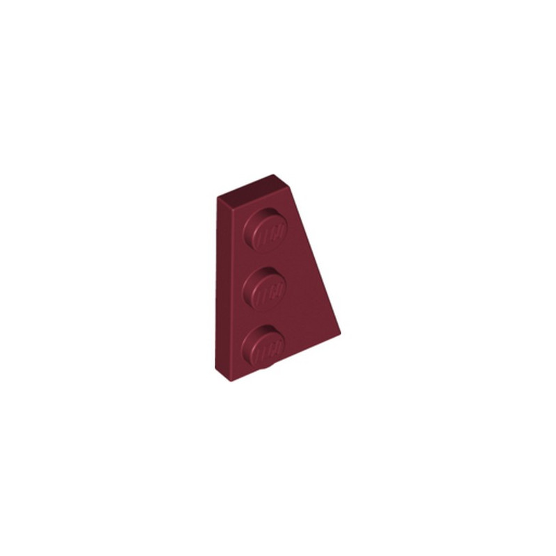 LEGO 6267492 PLATE 2X3 ANGLE DROIT - NEW DARK RED