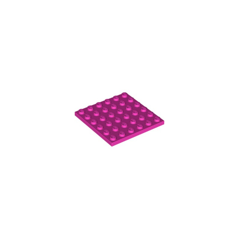 LEGO 6267536 PLATE 6X6 - ROSE