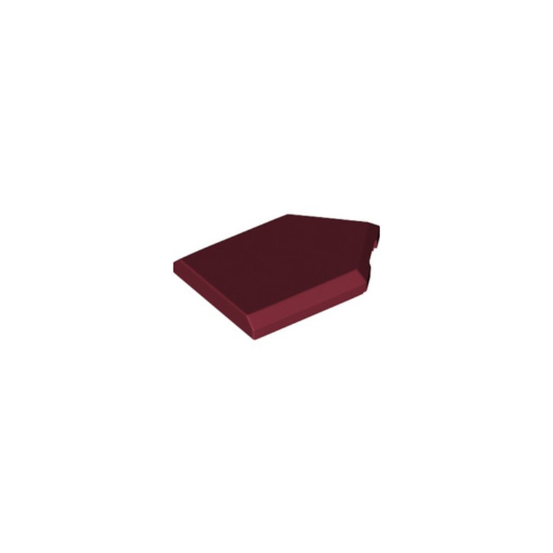 LEGO 6291066 FLAT TILE2X3 W/ANGLE  - NEW DARK RED