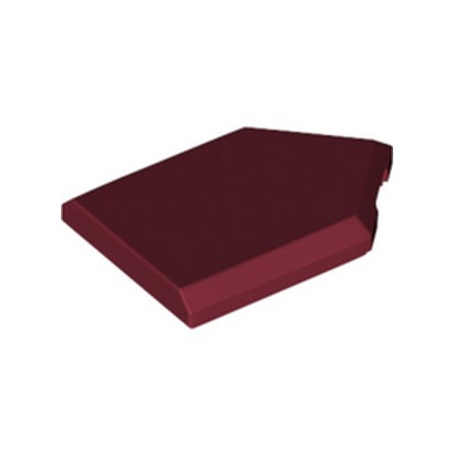LEGO 6291066 FLAT TILE2X3 W/ANGLE  - NEW DARK RED