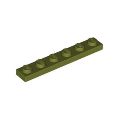 LEGO 6278089 PLATE 1X6 - OLIVE GREEN