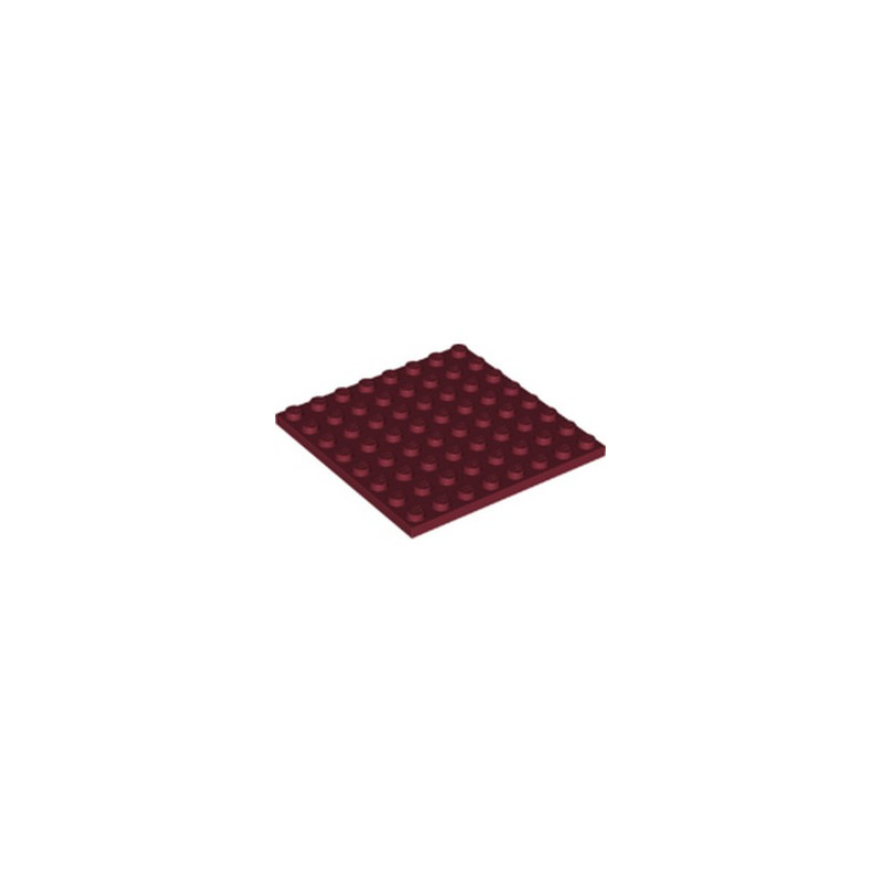 LEGO 6249819 PLATE 8X8 - NEW DARK RED