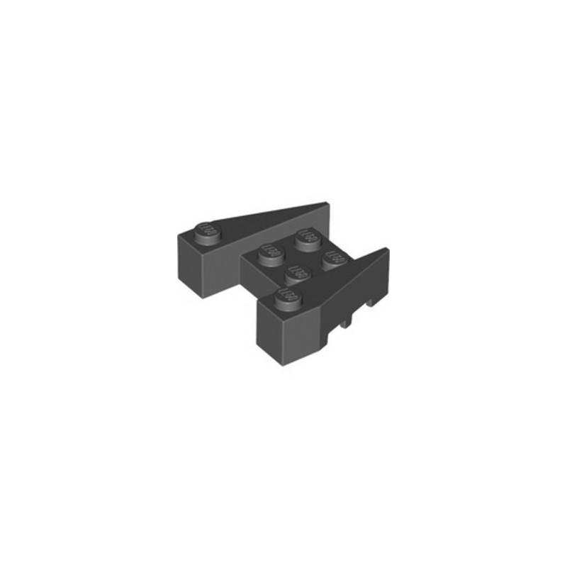LEGO 6314784 BRIQUE 4X4/18° - DARK STONE GREY
