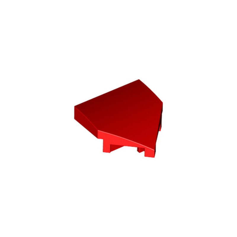 LEGO 6305047 PLATE W/ BOW 2X2X2/3, 45° - ROUGE