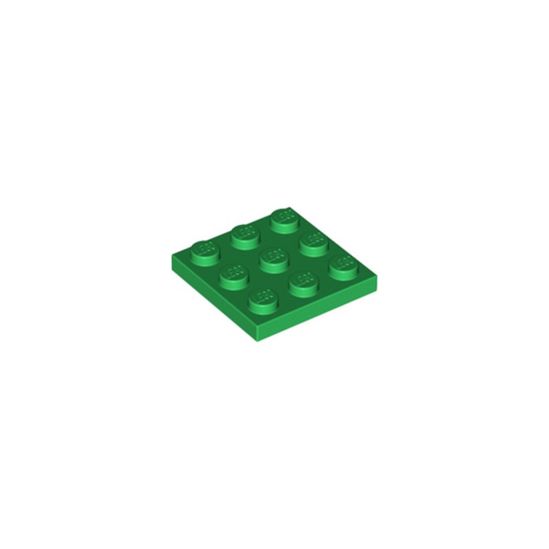 LEGO  6253139 PLATE 3X3 - DARK GREEN