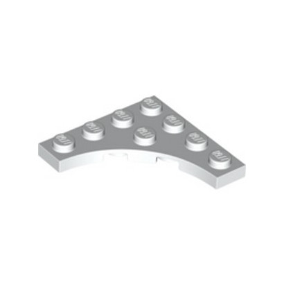 LEGO 6254335 PLATE 4X4 ROND INV - BLANC