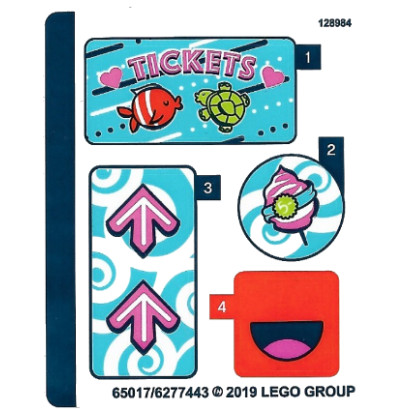 Stickers / Autocollant Lego Friends - 41337