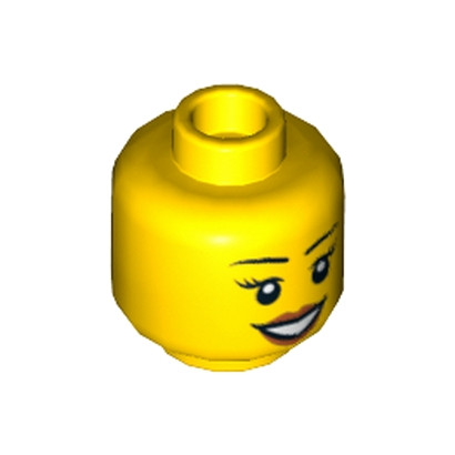 LEGO 6044592 TÊTE FEMME - JAUNE
