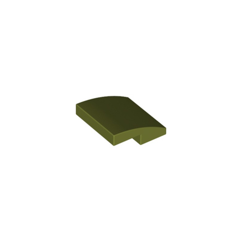 LEGO 6046904 PLATE W. BOW 2X2X2/3 - OLIVE GREEN