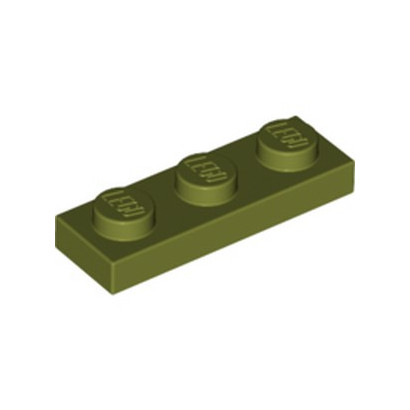 LEGO 6278088 PLATE 1X3 - OLIVE GREEN