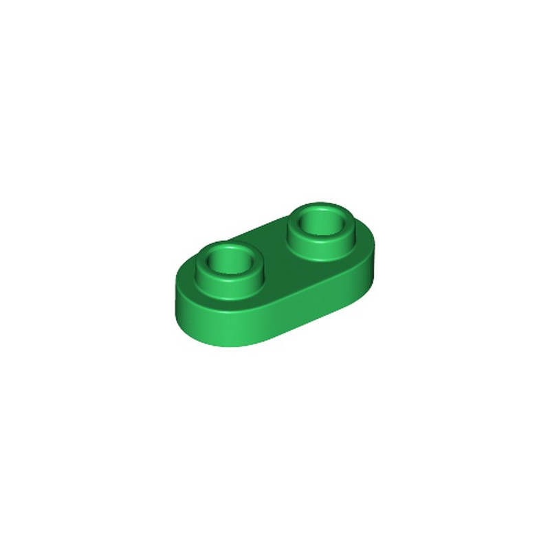 LEGO 6210271 PLATE 1X2, ROUNDED - DARK GREEN