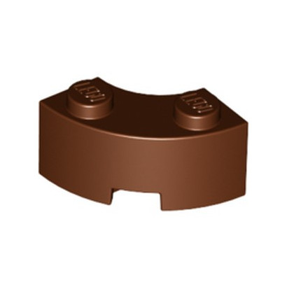 LEGO 6322211 BRIQUE 2X2 W.INSIDE AND OUTS.BOW - REDDISH BROWN