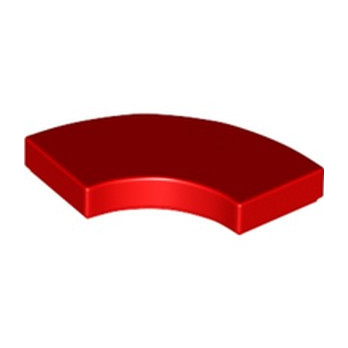 LEGO 6310198 PLATE LISSE 2X2 1/4 ROND - ROUGE