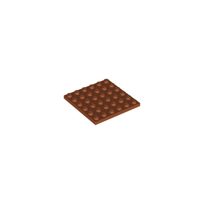 LEGO 6310668 PLATE 6X6 - DARK ORANGE