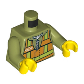 LEGO 6143839 TORSE CHANTIER TRAIN - OLIVE GREEN