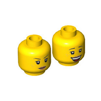 LEGO 6303499 WOMAN HEAD (2 FACES)